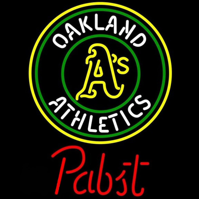 Custom Pabst Oakland Athletics MLB Beer Sign Neon Sign USA