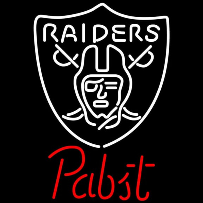 Custom Pabst Oakland Raiders NFL Beer Neon Sign Neon Sign USA