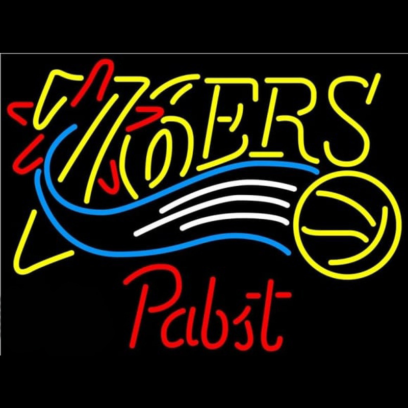 Custom Pabst Philadelphia 76ers NBA Beer Sign Neon Sign USA
