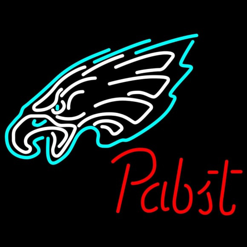 Custom Pabst Philadelphia Eagles NFL Beer Neon Sign Neon Sign USA