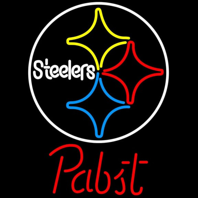 Custom Pabst Pittsburgh Steelers NFL Beer Neon Sign Neon Sign USA