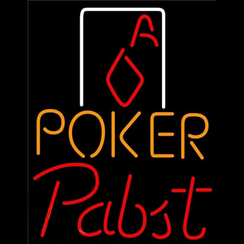 Custom Pabst Poker Squver Ace Beer Sign Neon Sign USA