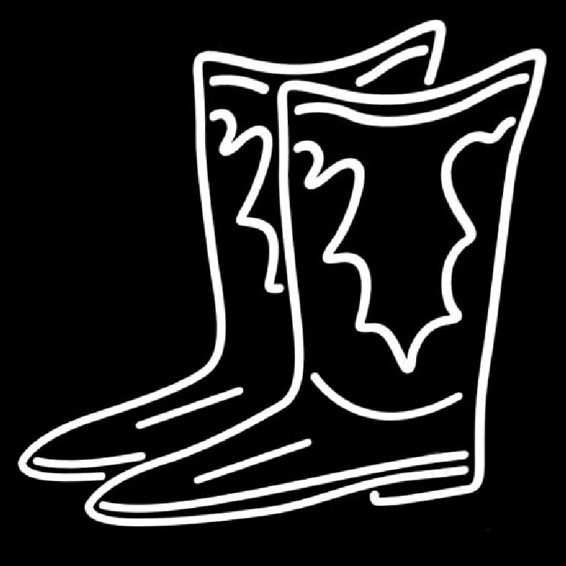 Custom Pair Of Boots Logo Neon Sign USA