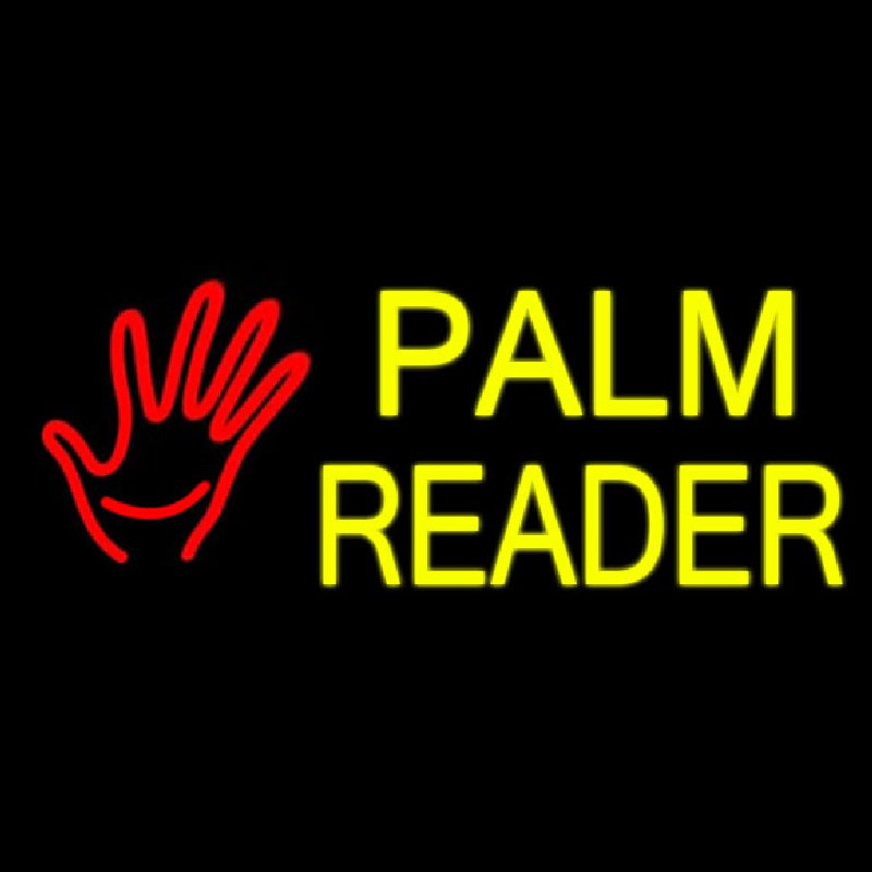 Custom Palm Reader Logo Neon Sign USA