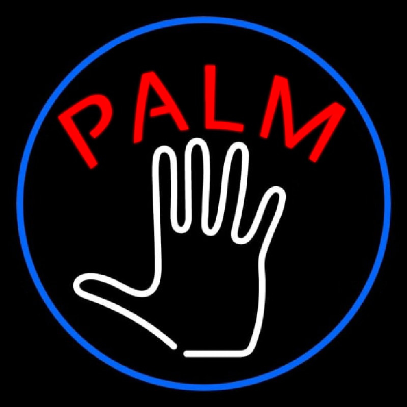 Custom Palm Tarot Crystal Neon Sign USA