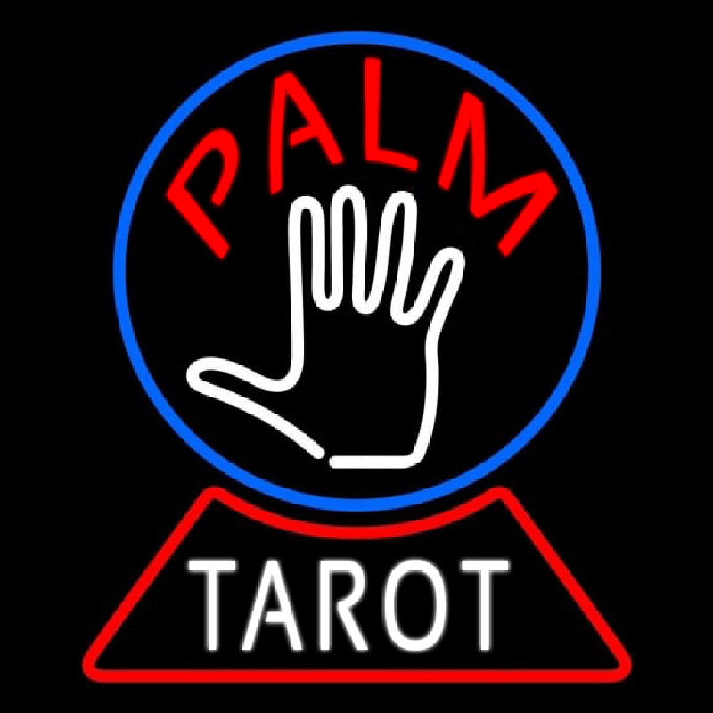 Custom Palm Tarot Crystal Neon Sign USA
