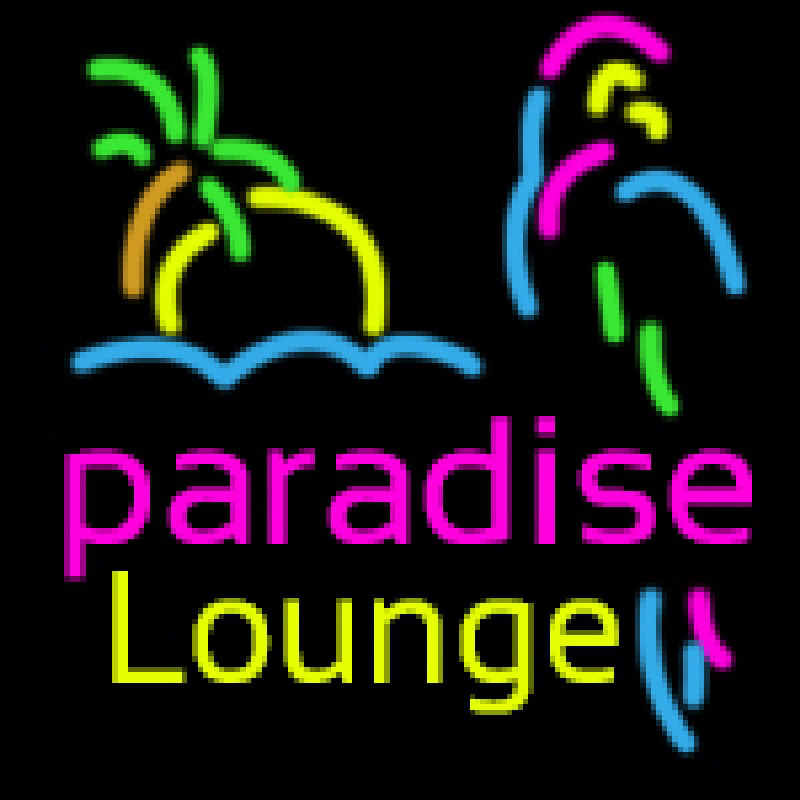 Custom Paradise Lounge Neon Sign USA