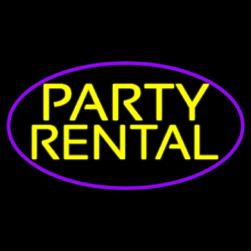 Custom Party Rental 2 Neon Sign USA