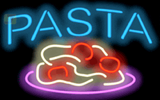 Custom Pasta Neon Sign USA