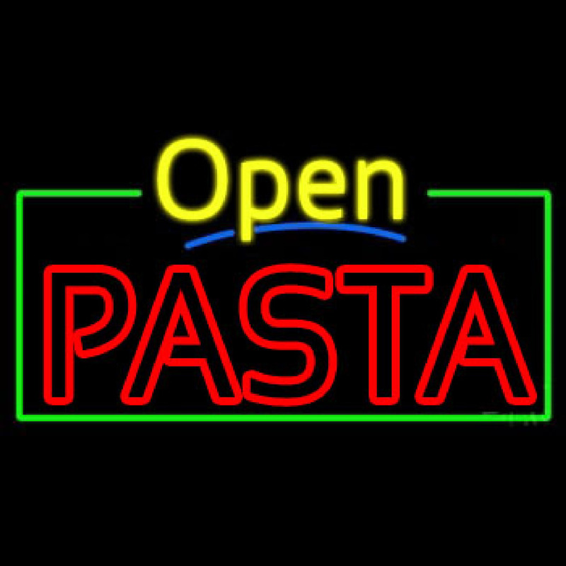 Custom Pasta Open Neon Sign USA