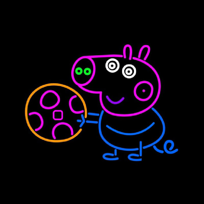 Custom Peppa Pig Clip Neon Sign USA