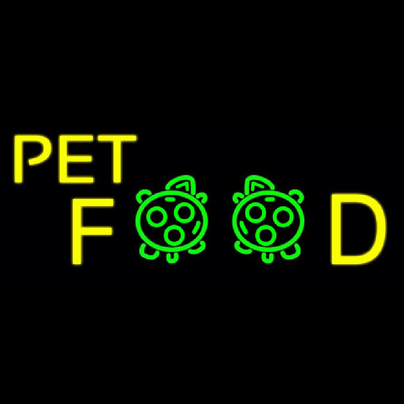 Custom Pet Food With Logo Neon Sign USA