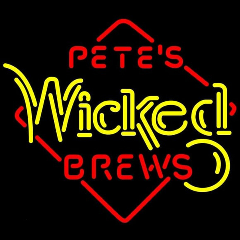 Custom Petes Wicked Brews Neon Sign USA