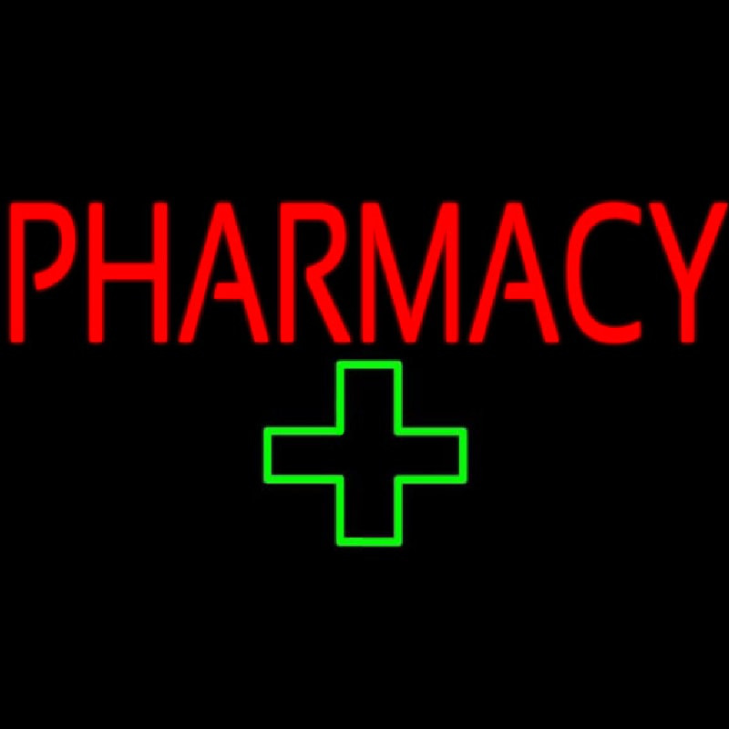 Custom Pharmacy Plus Logo Neon Sign USA