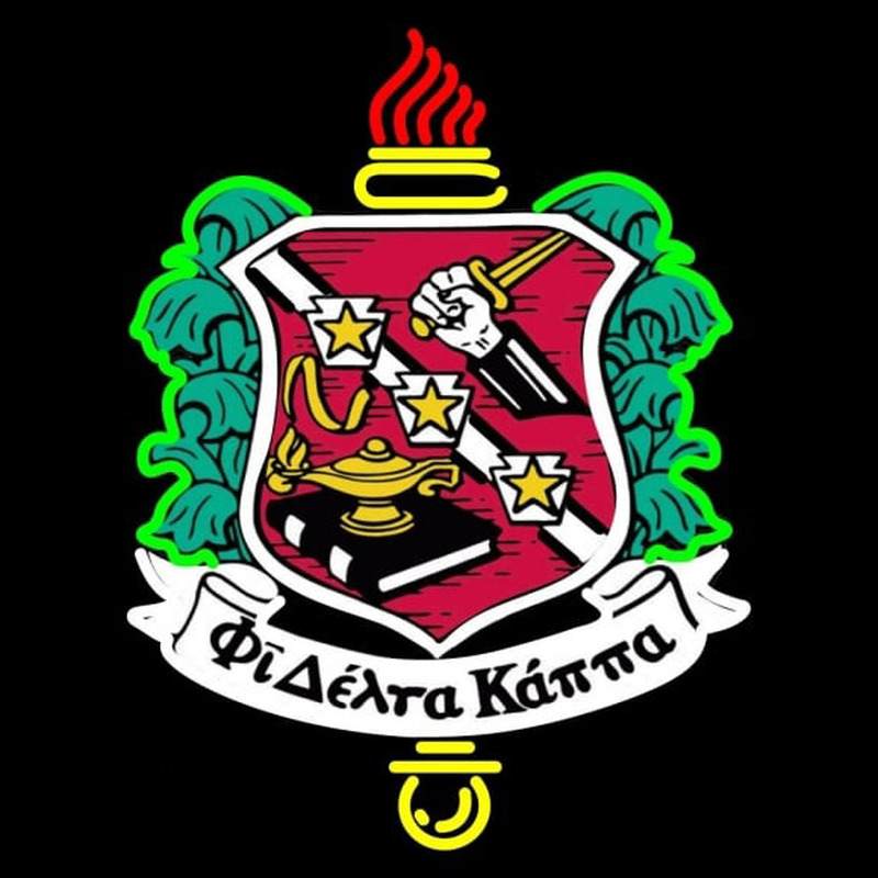 Custom Phi Delta Kappa Logo Neon Sign USA
