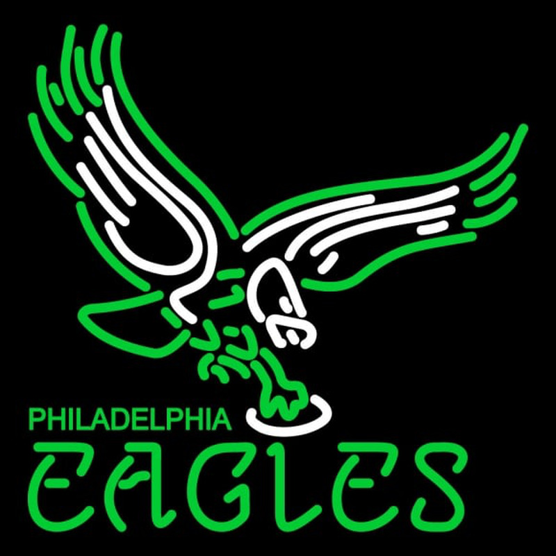 Custom Philadelphia Eagles Alternate   Logo NFL Neon Sign Neon Sign USA