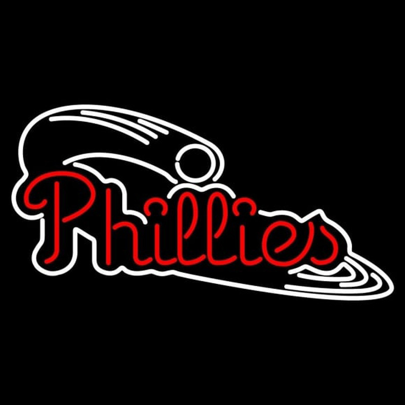 Custom Philadelphia Phillies Alternate 1998 Pres Logo MLB Neon Sign Neon Sign USA