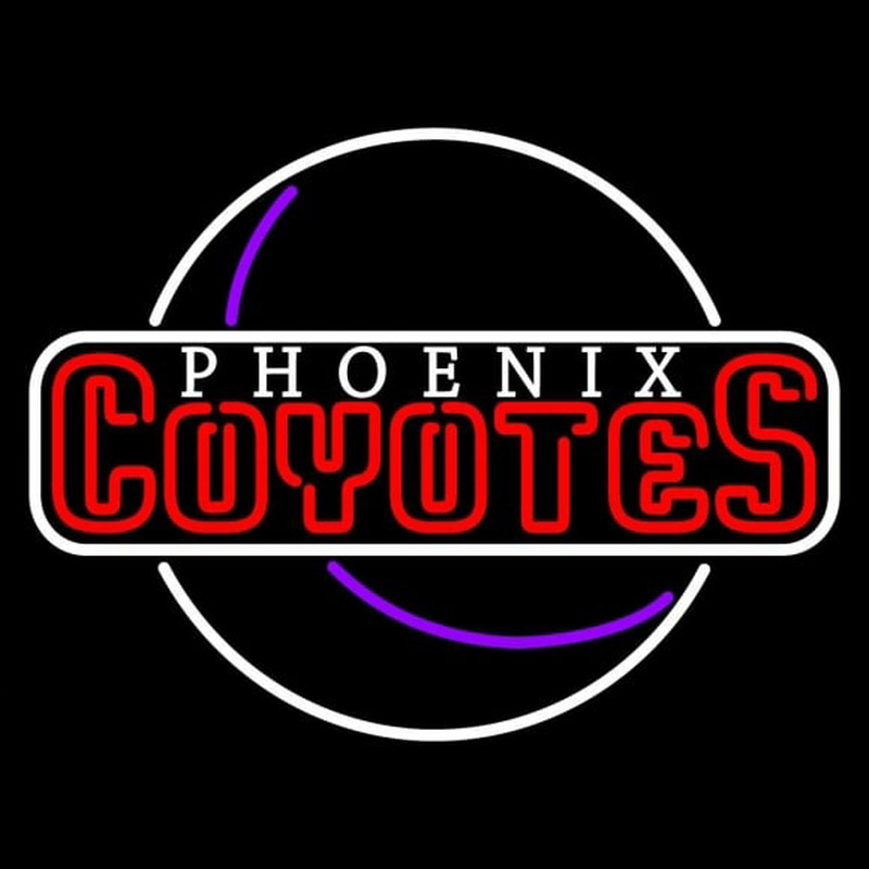 Custom Phoenix Coyotes Secondary 1996 97 2002 03 Logo NHL Neon Sign Neon Sign USA