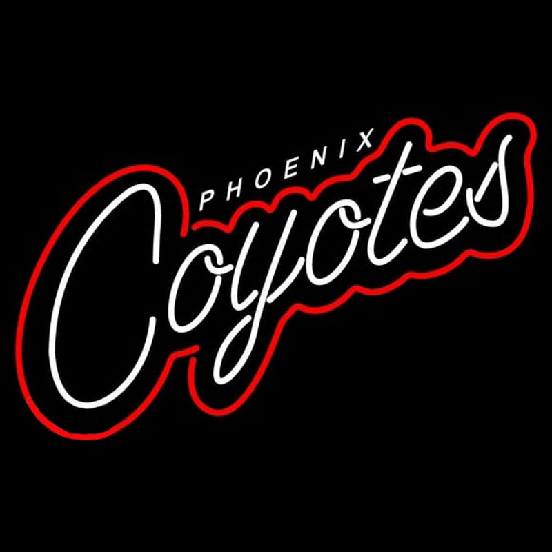 Custom Phoenix Coyotes Wordmark 2008 09 Pres Logo NHL Neon Sign USA