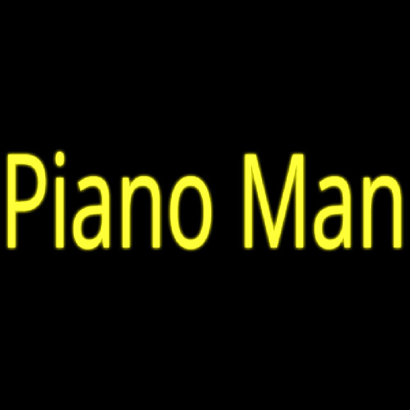 Custom Piano Man Neon Sign USA