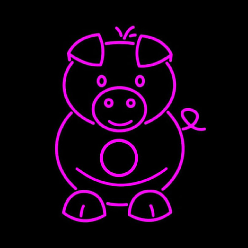 Custom Pig Cartoons Neon Sign USA