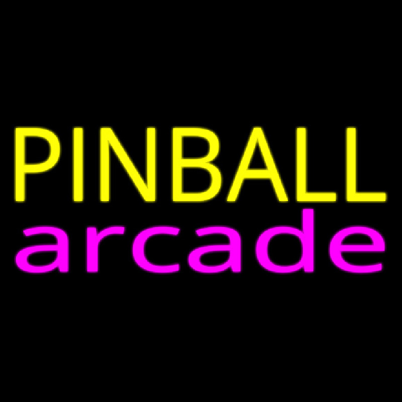 Custom Pinball Arcade 2 Neon Sign USA