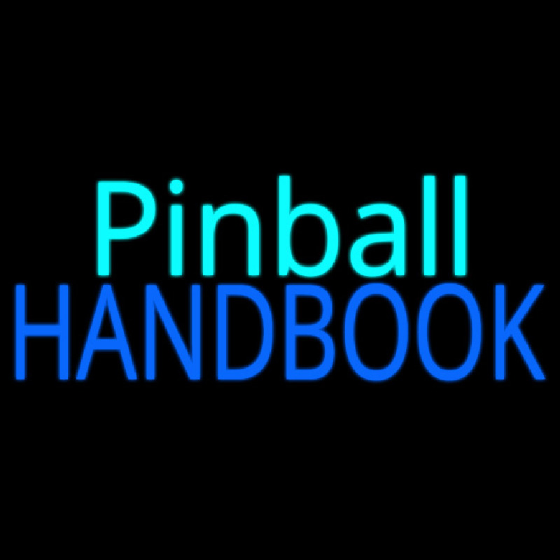 Custom Pinball Handbook 1 Neon Sign USA