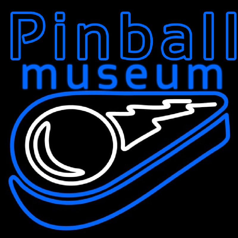 Custom Pinball Museum Neon Sign USA