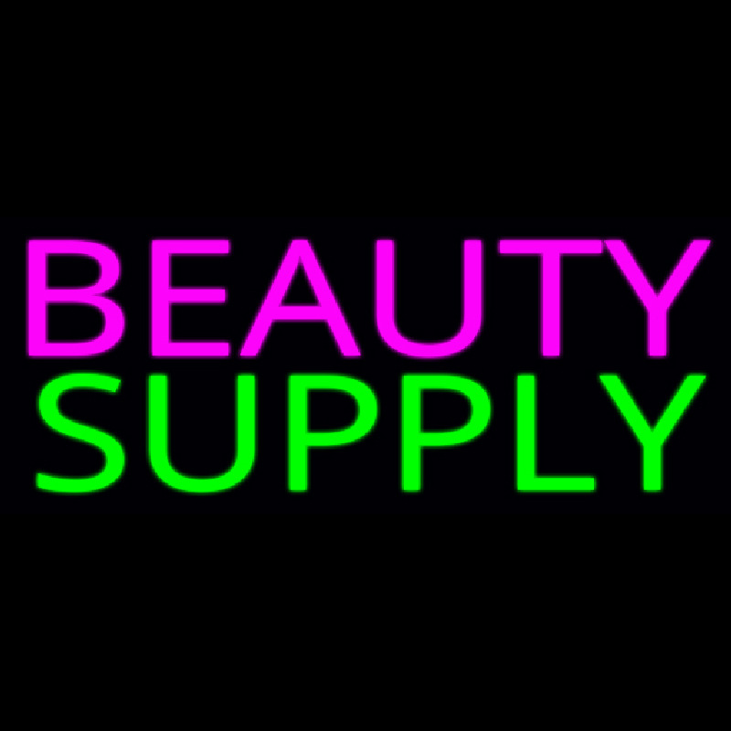 Custom Pink Beauty Green Supply Neon Sign USA