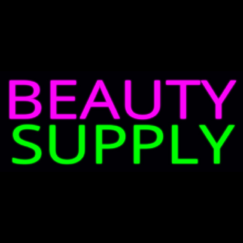 Custom Pink Beauty Supply Neon Sign USA