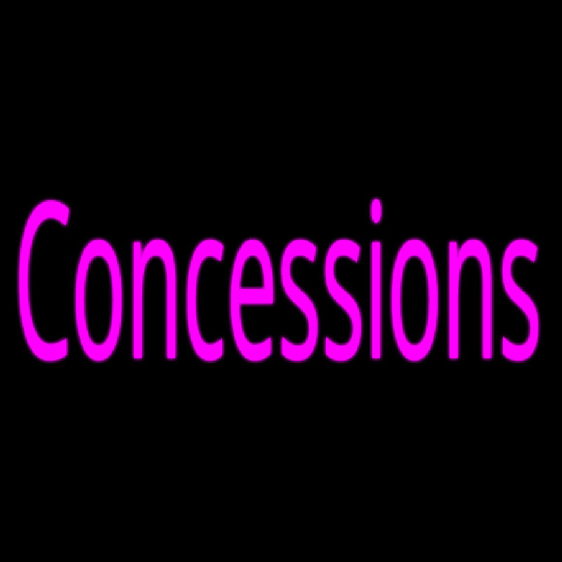 Custom Pink Concessions Neon Sign USA