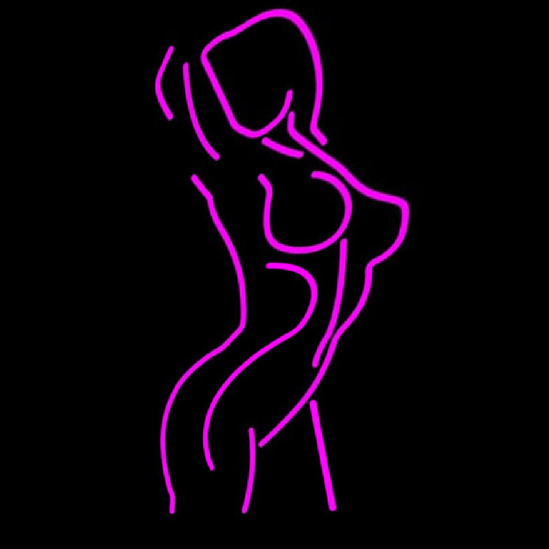 Custom Pink Erotic Dancer Girl Neon Sign USA