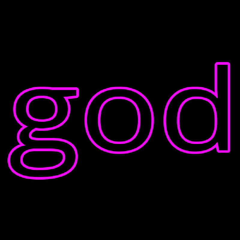 Custom Pink God Neon Sign USA