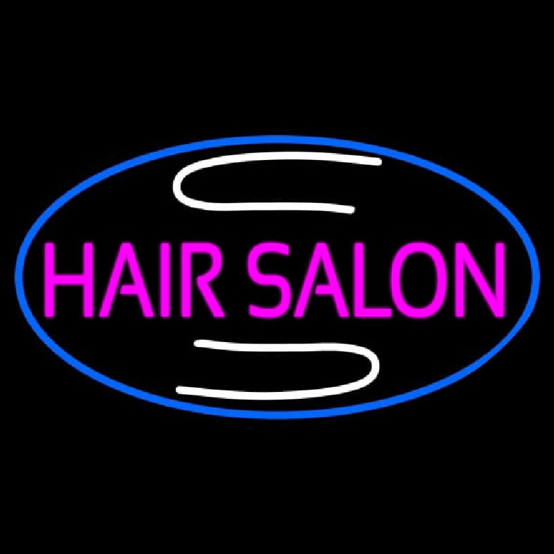 Custom Pink Hair Salon Neon Sign USA