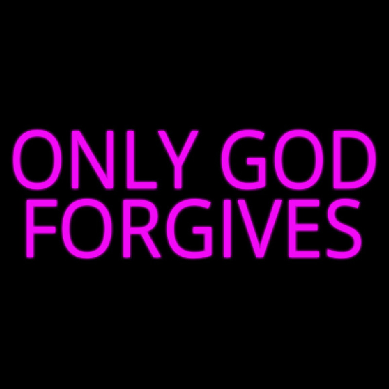 Custom Pink Only God Forgives Neon Sign USA