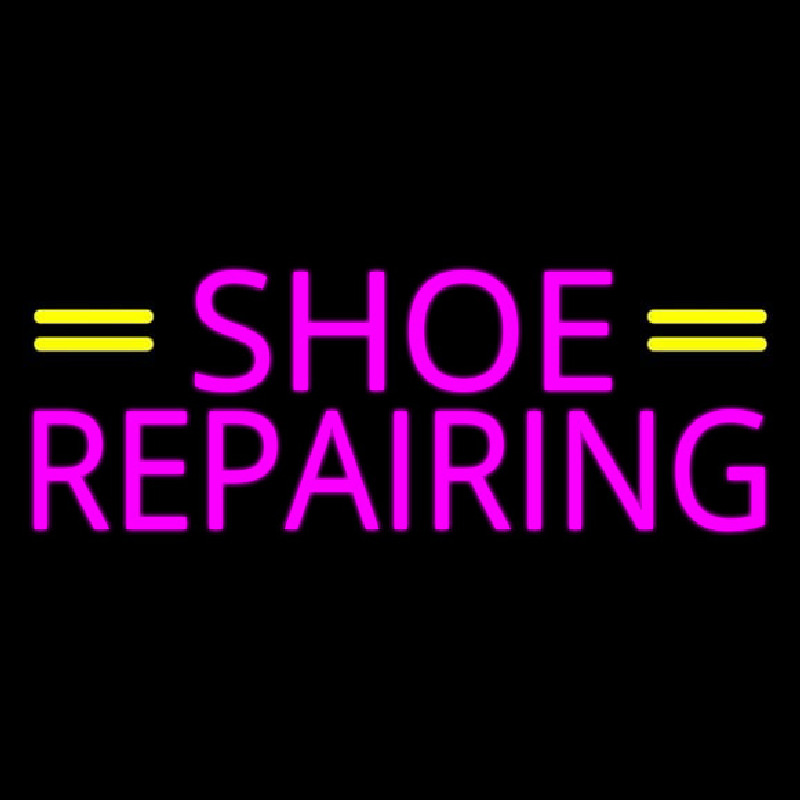Custom Pink Shoe Repairing Neon Sign USA