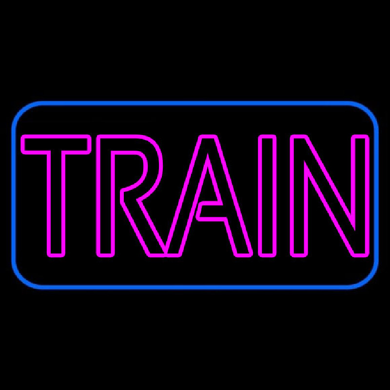 Custom Pink Train Neon Sign USA