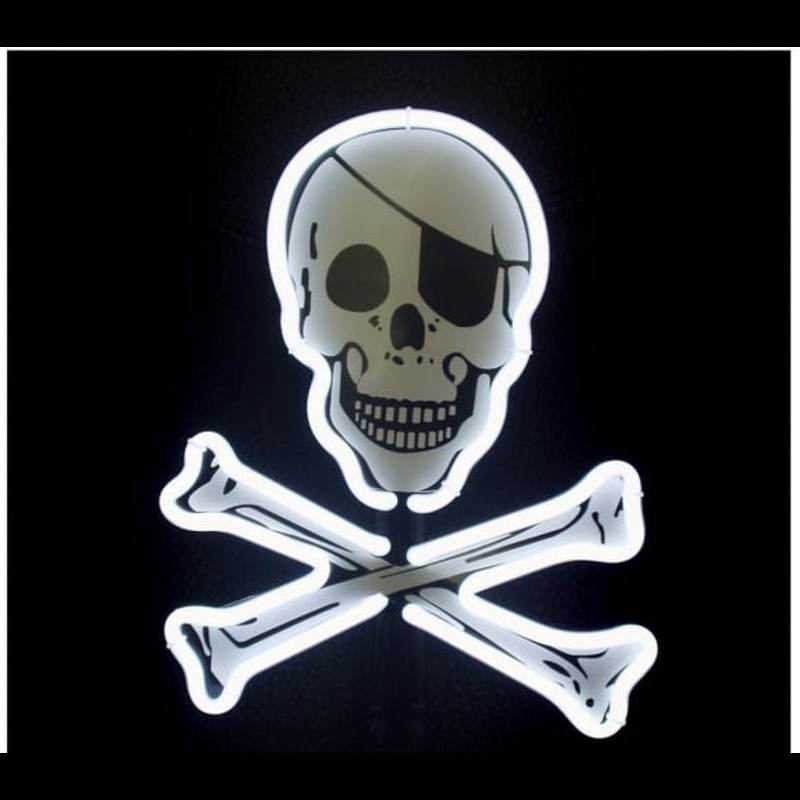 Custom Pirate Flag Desktop Neon Sign