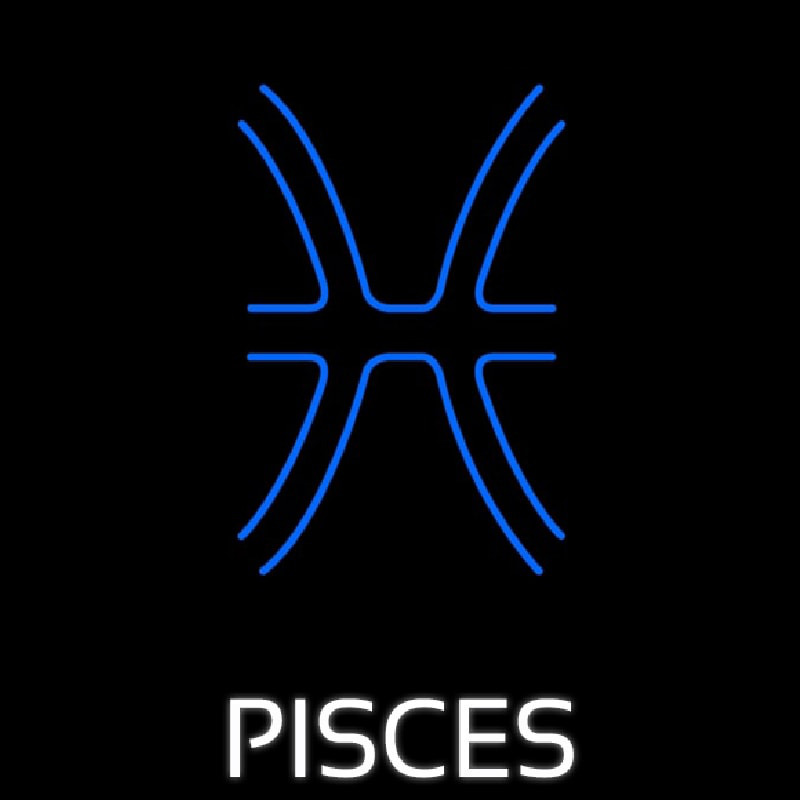 Custom Pisces Icon Neon Sign USA