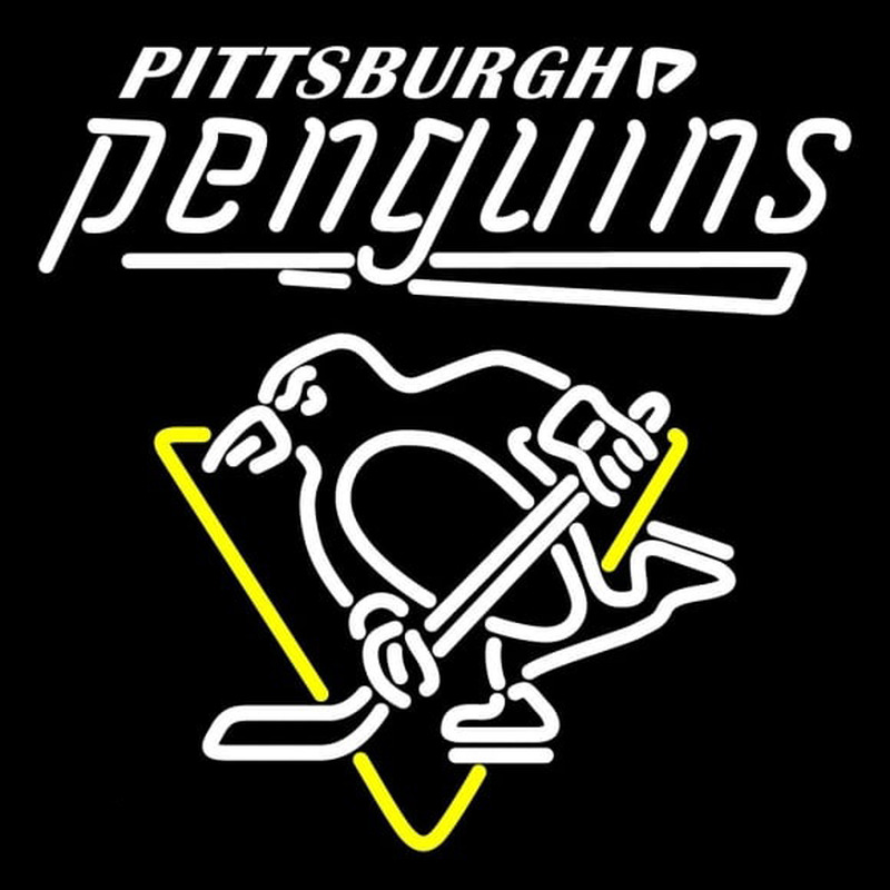 Custom Pittsburgh Penguins Alternate 2002 03 2007 08 Logo NHL Neon Sign Neon Sign USA