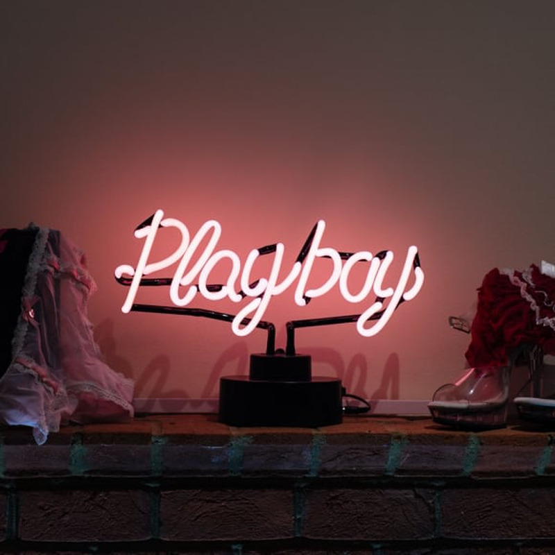 Custom Playboy Desktop Neon Sign