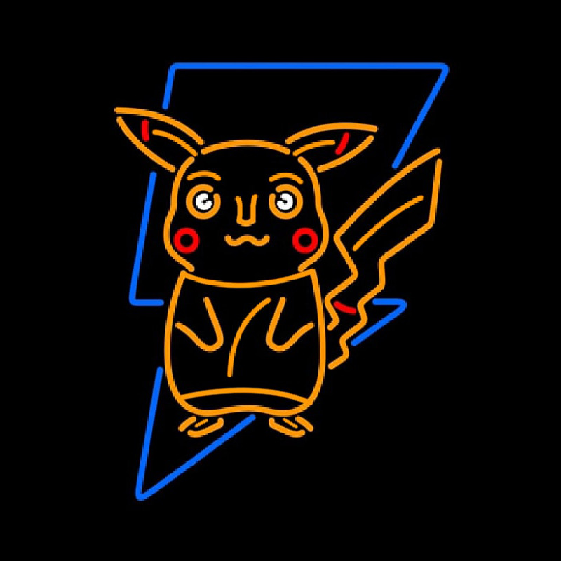 Custom Pokeman Go Pikachu Neon Sign USA