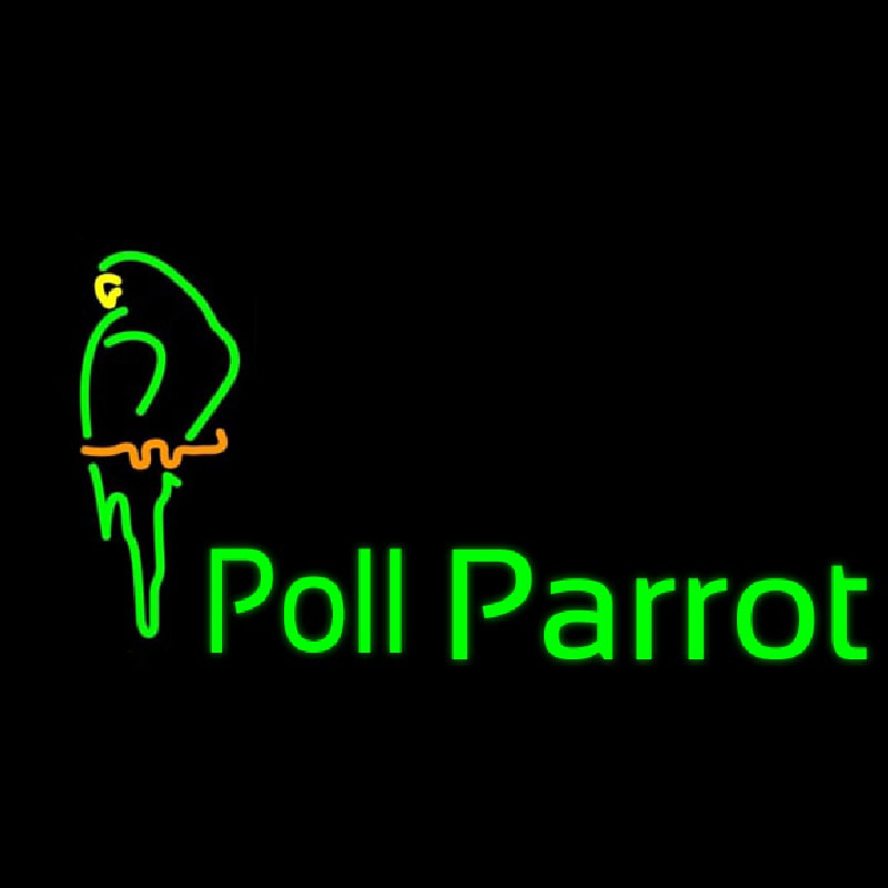 Custom Poll Parrot Logo Neon Sign USA