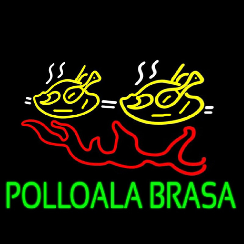 Custom Pollo Ala Brasa Fish Neon Sign USA