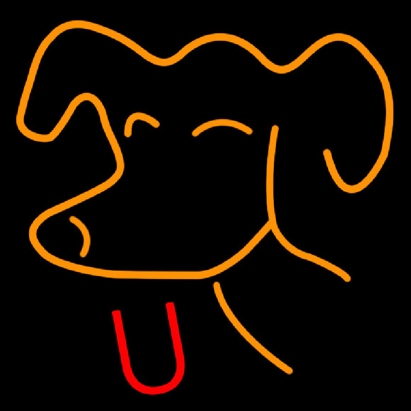 Custom Pooch Freestanding Neon Sign USA