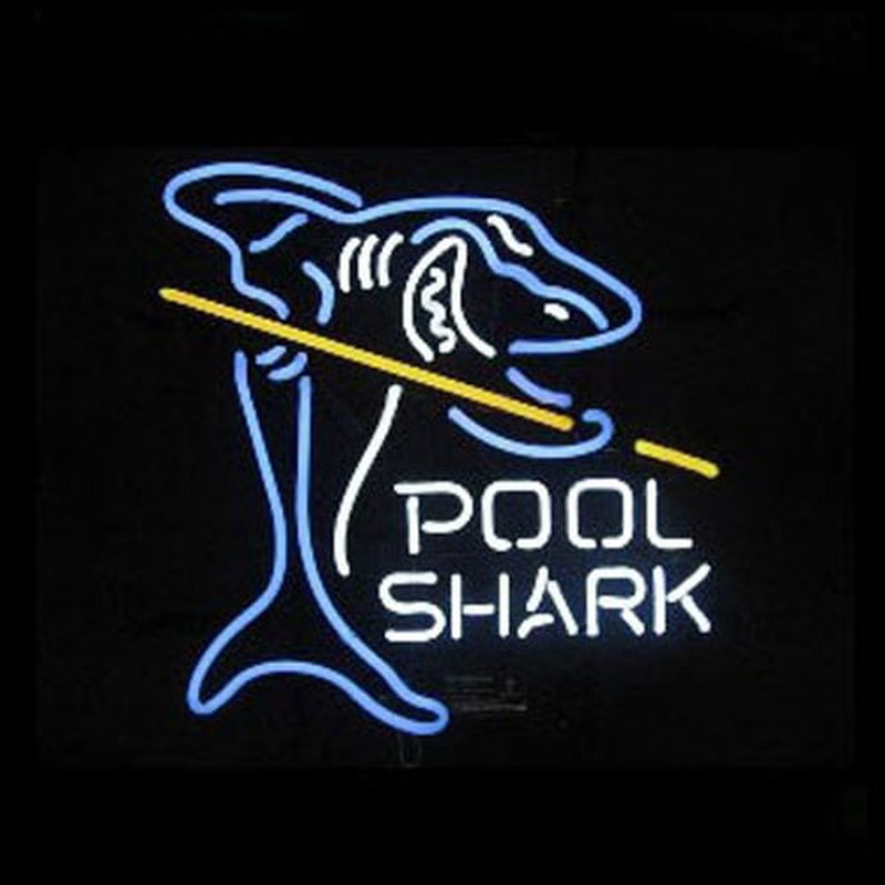 Custom Pool Shark Neon Sign USA