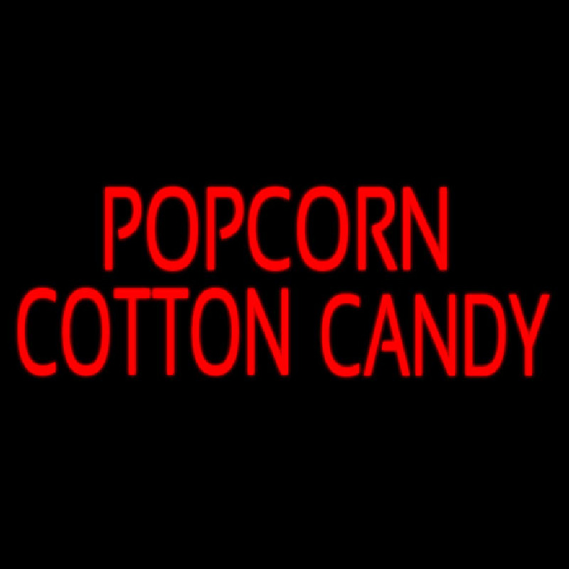 Custom Popcorn Cotton Candy Neon Sign USA