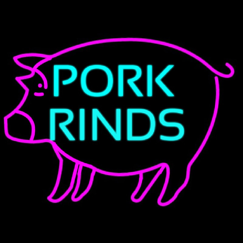 Custom Pork Rinds Neon Sign USA
