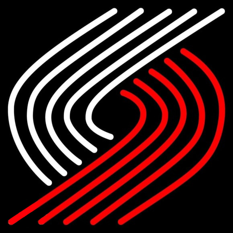 Custom Portland Trail Blazers Alternate 1990 91 2001 02 Logo NBA Neon Sign Neon Sign USA