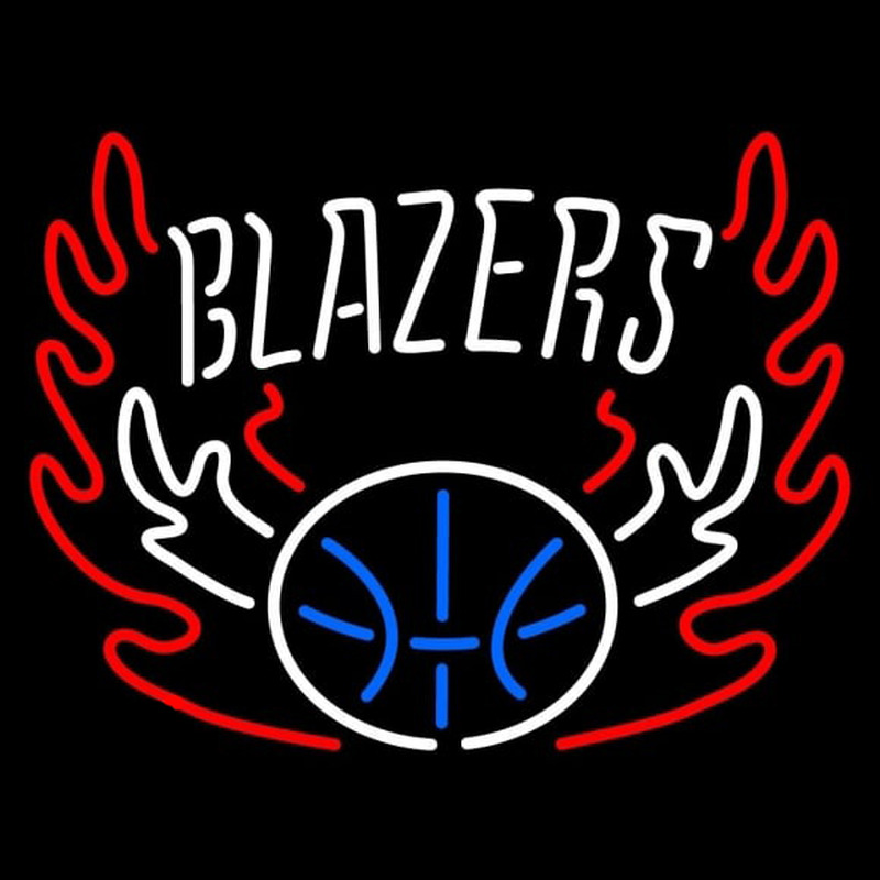 Custom Portland Trail Blazers Alternate 2002 03 2003 04 Logo NBA Neon Sign Neon Sign USA